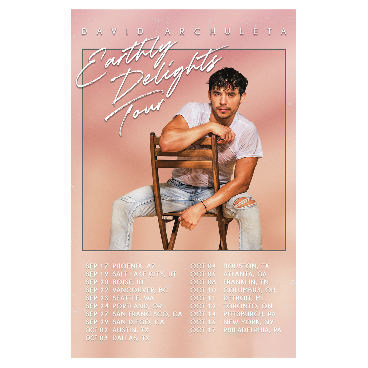 2025 Earthly Delights Tour Poster